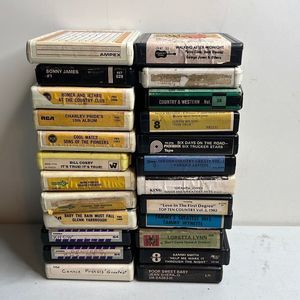 Patsy Cline Tammy Wynette Country Folk Comedy 8 Track Lot of 24